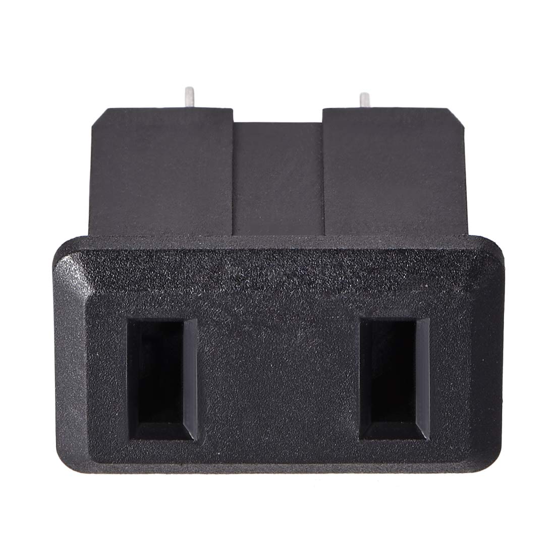 uxcell Panel Mount Plug Adapter AC 250V 10A 2 Pins