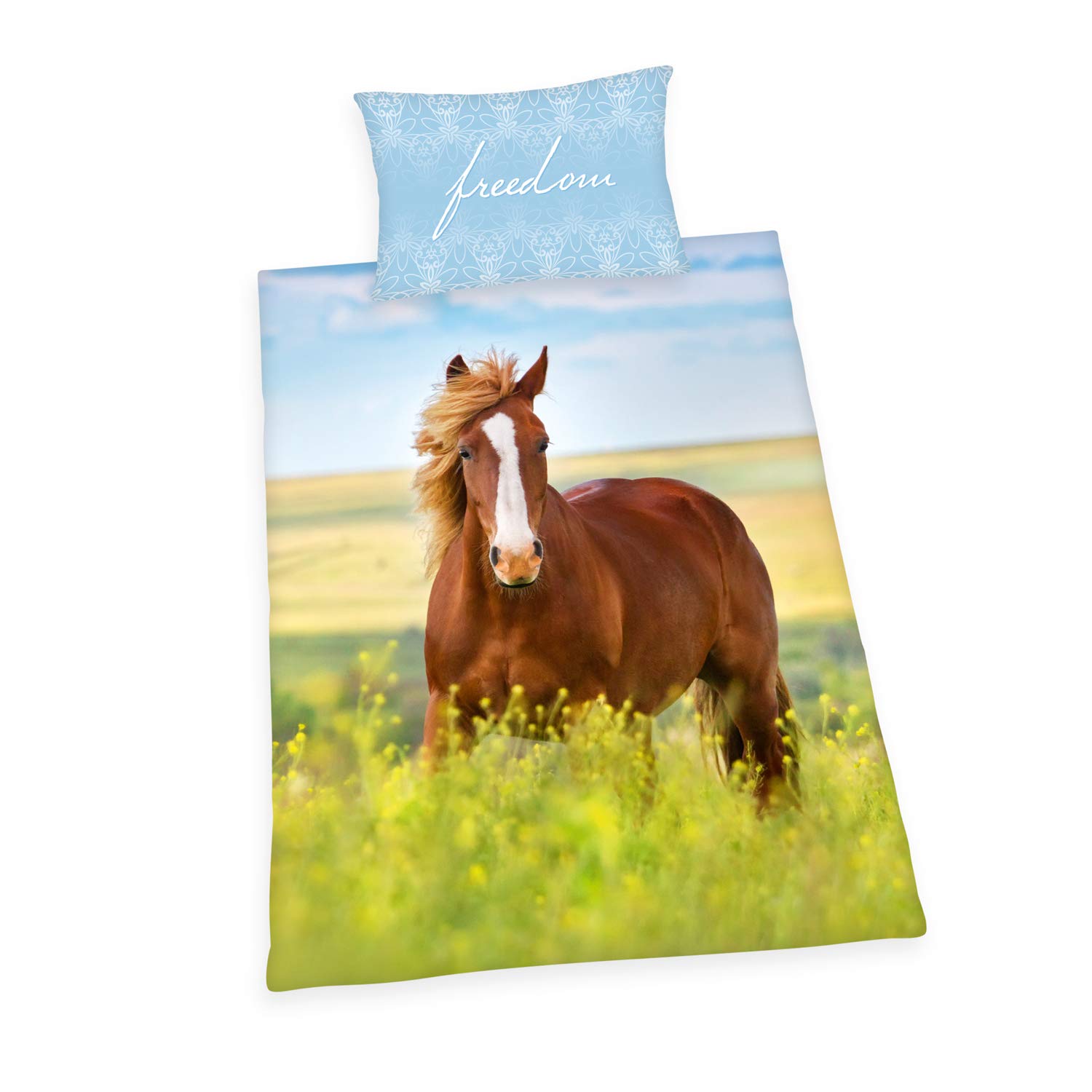 Herding Bedding Set, Cotton, Multicoloured, 160 x 210 cm