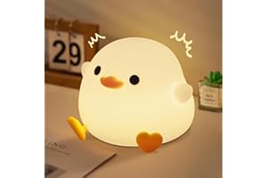 FAMIDUO Duck Lamp, Cute DoDo Duck Night Light , Dimmable Ducky Night Lamp, Silicone LED Squishy Nursery Nightlight for Kids , Rechargeable Bedside Touch Animal Lamp, Dorm Decor Xmas Gift Toy for Baby/Kids