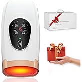Hand Massager with Heat and Compression – Cordless Hand Massager for Arthritis and Carpal Tunnel, 6 Modes, 6 Intensities, 3 Heat Levels, Rechargeable Hand Massage Gift for Women & Men,White