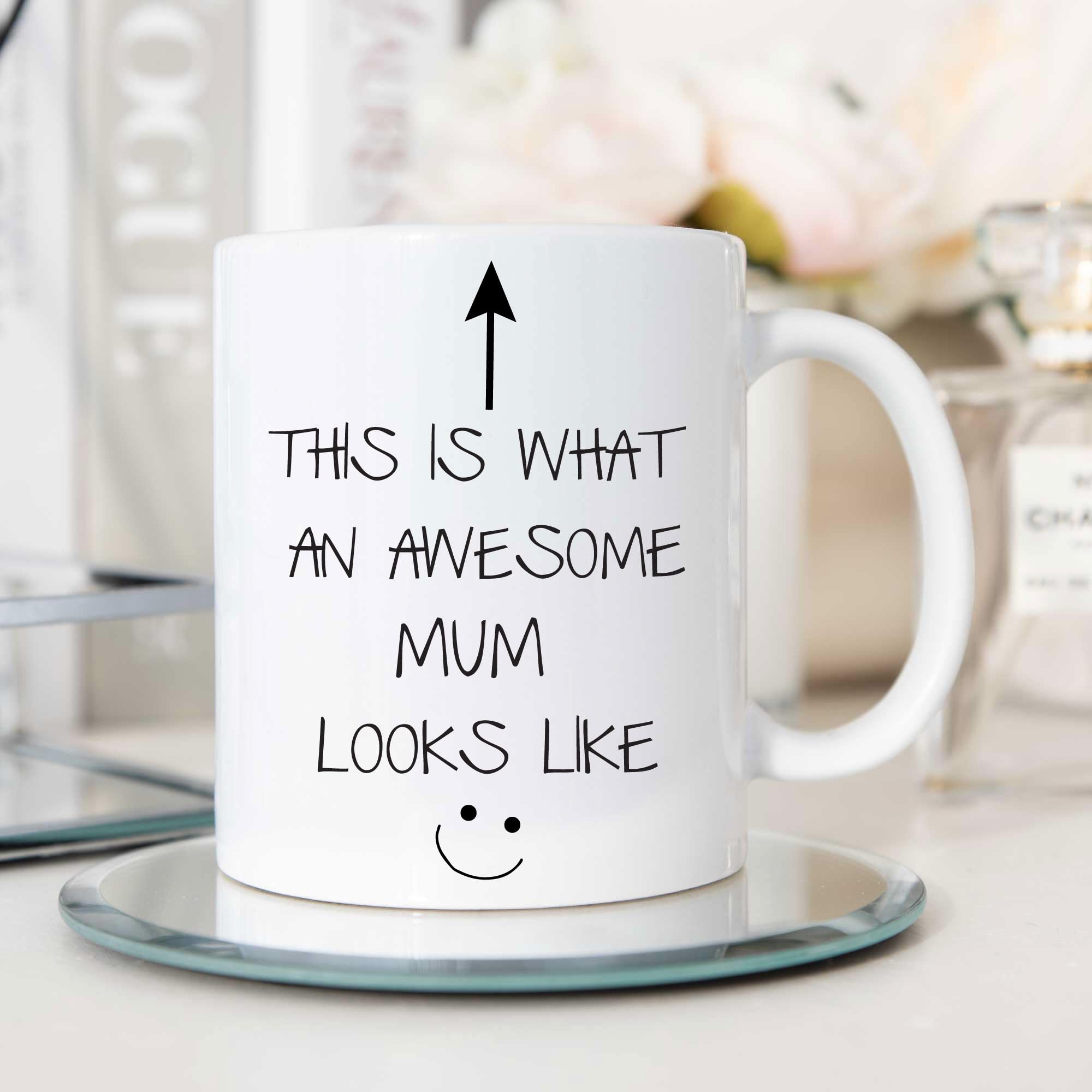 60 Second Makeover Limited This is What an Awesome Mum Looks Like V2 Mug Mothers Day Thanks Present Gift Cup Ceramic