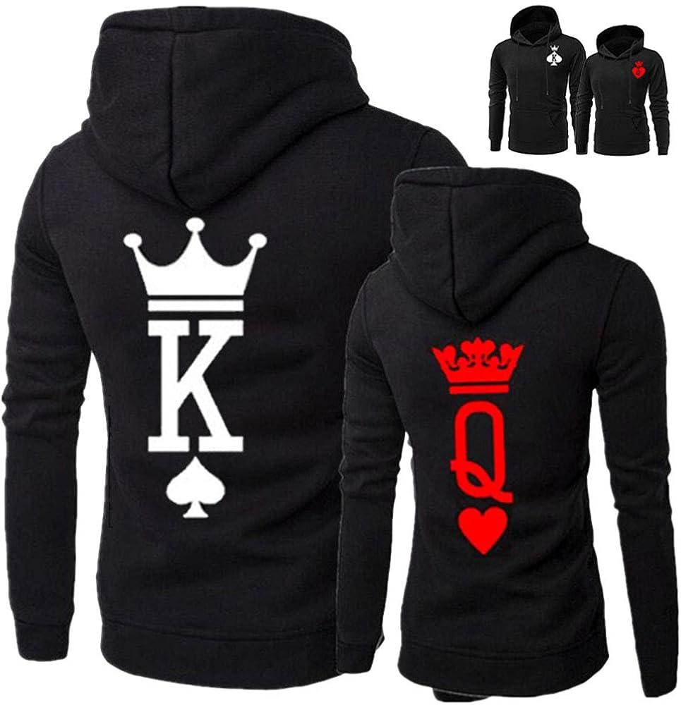 king and queen matching hoodies