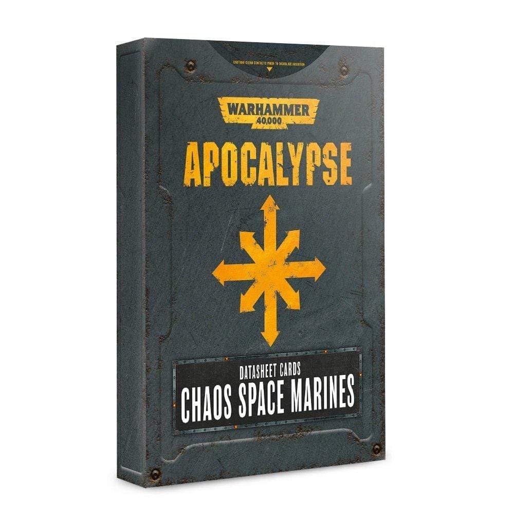 Warhammer 40k Apocalypse Datasheet Cards: Chaos Space Marines