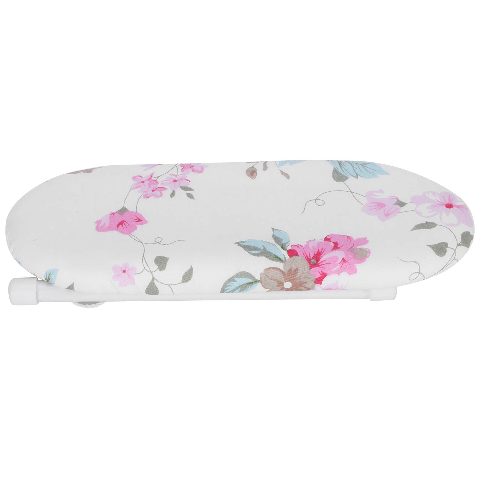 Portable Ironing Board,Mini Ironing Board Tabletop,Ironing Boards Mini Ironing Board Foldable Sleeve Cuffs Collars Ironing Table for Home Travel UseFashion Grid(Flower Pattern)