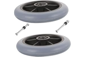 Baluue 2pcs 5-inch Front Wheel Replacement for Wheelchair Walker Accessories Universal Heavy Duty Multipurpose Wheel Replacem