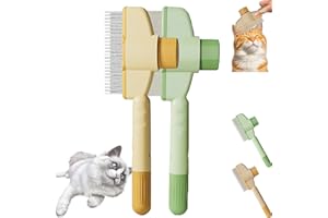 Zenbrush Cat Comb, Zenbrush - Removes Fur & Relieves Pain, Zen Brush For Cats, Avatore Zenbrushs Self-Cleaning Pet Flea Groom