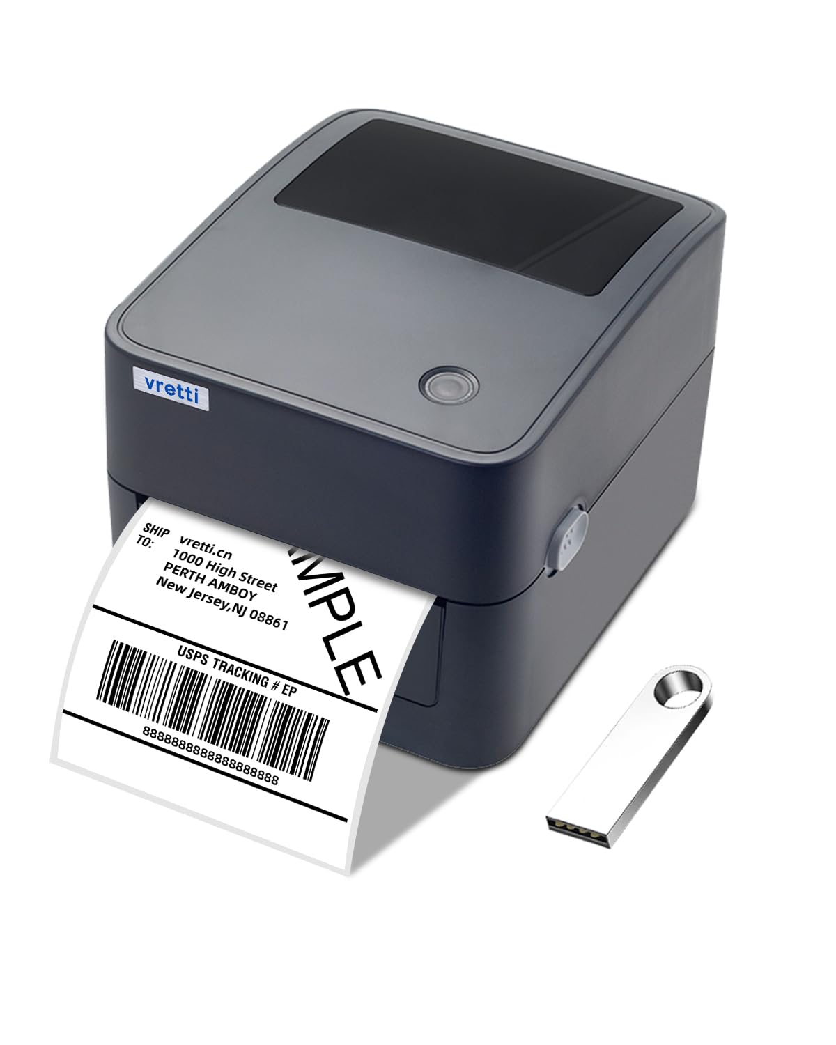 Photo 1 of vretti Thermal Shipping Label Printer - 4x6 Label Printer for Shipping Packages - 410B USB Thermal Printer Compatible with Ebay Etsy UPS FedEx Ebay Mac Linux, Chrome os Windows