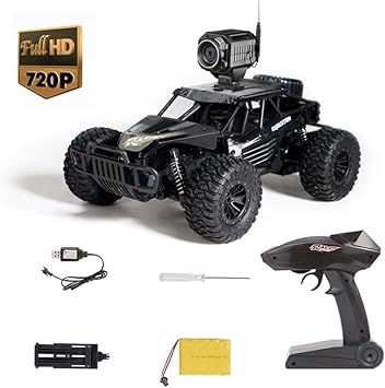 Amazon Co Jp 2 4g Rc オフロード車 7pカメラで Wifi Fpv 携帯電話制御 リアルタイム画像送信 高速漂流 レーシングカーのおもちゃ ギフト キッズ 大人 黒 スポーツ アウトドア
