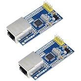 HiLetgo 2pcs W5500 Ethernet LAN Network Module Support TCP/IP51/STM32 Microcontroller Program with 32k Bytes SPI 3.3V/5V Over W5100