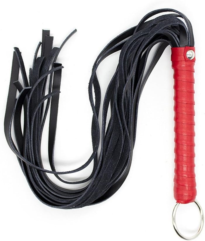 Fouet En Cuir Frangé Avec Poignée Antidérapante - Cravache Équitation Ou Accessoire Jeu De Rôle - HUNTVE