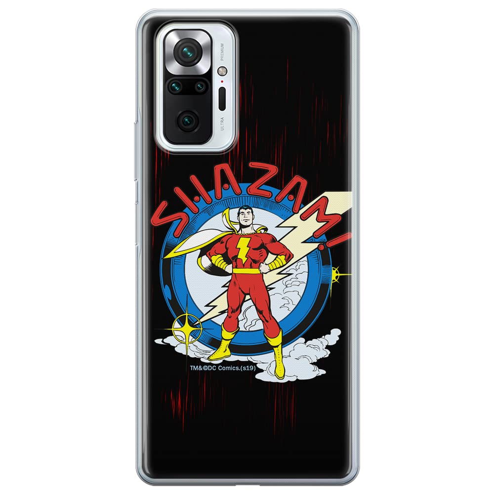 ERT GROUP mobile phone case for Xiaomi REDMI NOTE 10 PRO original and officially Licensed DC pattern Shazam 003 optimally adapted to the shape of the mobile phone, case made of TPU