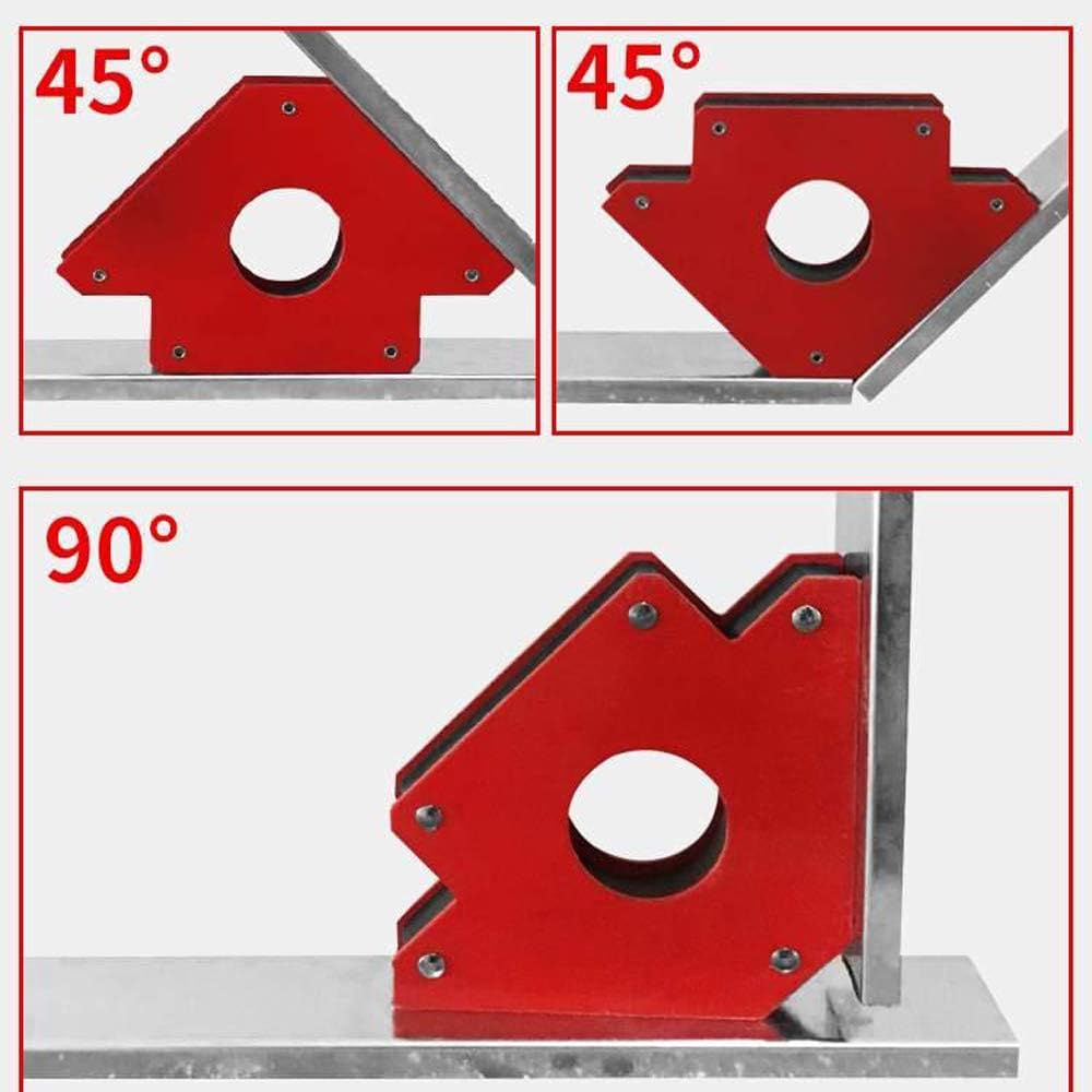 Welding Magnetic Holder and Positioner, 25lbs Strong Hold, 2 Pack Welding Magnet in Welding Soldering, 45/90/135 Degrees Corner Magnet, Metal Working Tools and Equipment - - 