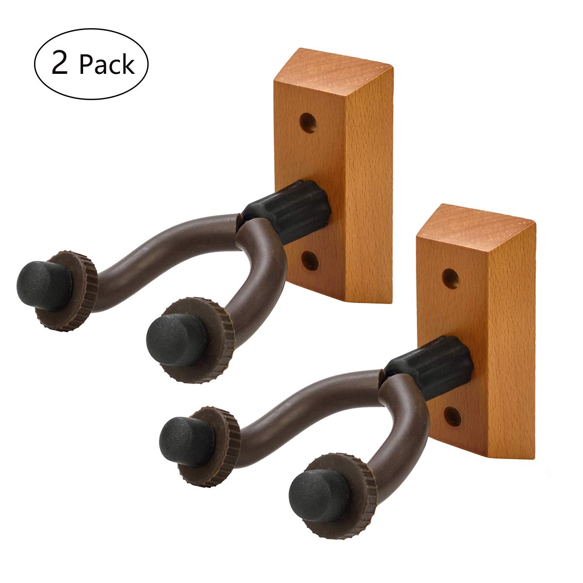 LUUFAN 2Pack Guitar Wall Mount Hanger, Guitar Hanger Wall Hook Holder