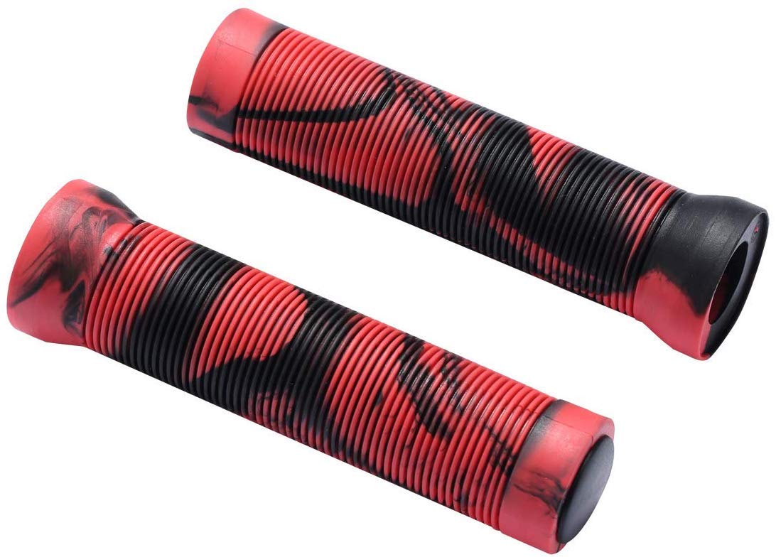 Dymoece Bicycle Handlebar Grips for MTB Mountain Bike and Scooter, red