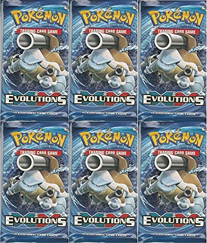 Pokemon TCG: XY Evolutions Sealed Booster Pack of 6