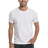 Pioneer Camp Mens Bamboo Viscose T Shirt Ultra Soft Plain Tshirts for Men Cooling Crew Neck Casual Basic Tee Shirt Undershirt