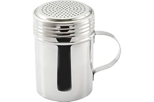 Winco 10 Oz. Stainless Steel Dredge (DRG-10), 5 inches X 4.75 inches X 1.5 inches