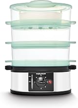 Morphy Richards 3 Tier Food Steamer 9L 60min Timer Stainless view 4