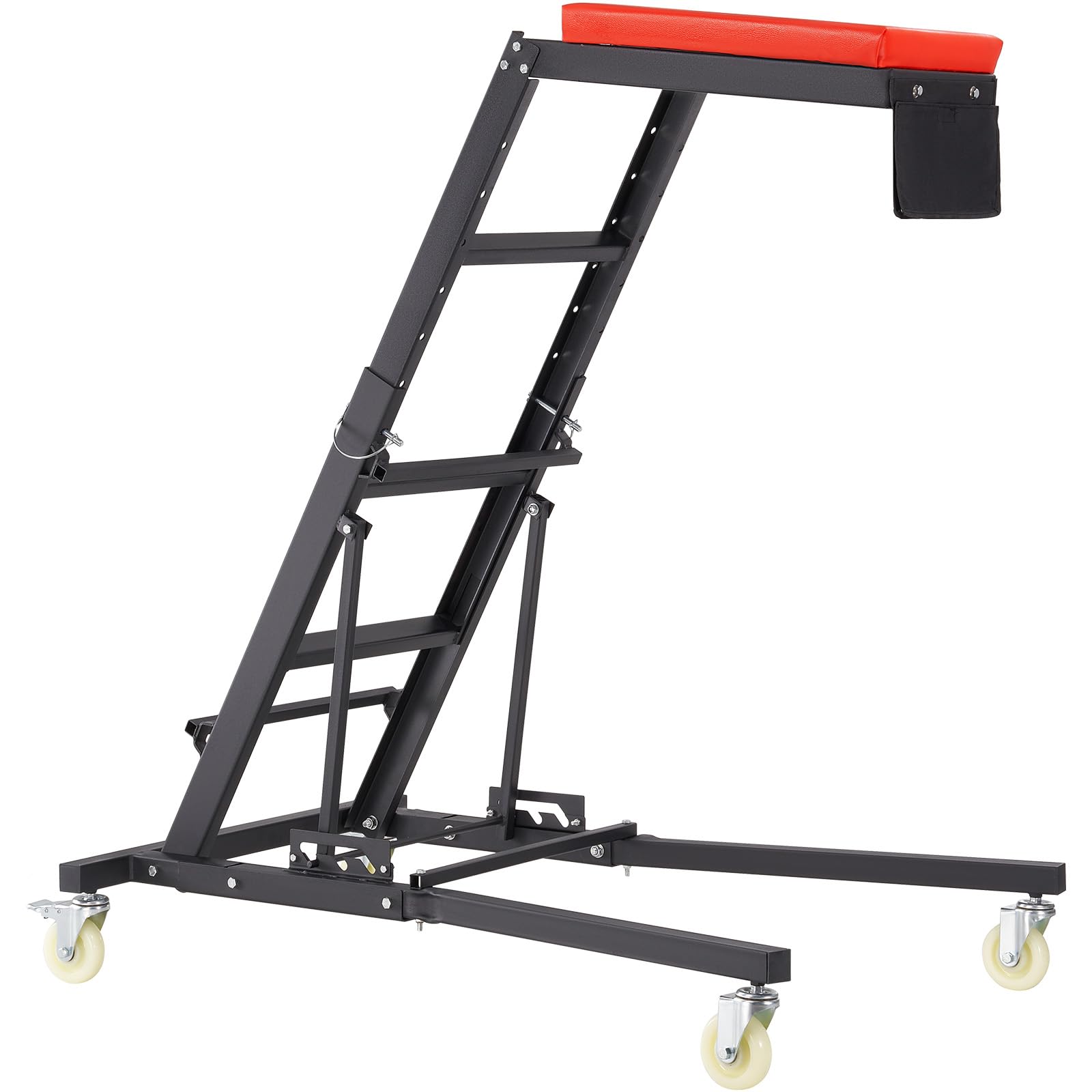 Photo 1 of **DAMAGE/  CROOKED RAILING** VEVOR Top Automotive Creeper, Engine Creeper 42.5"-64.8", 400 LBS Capacity High Top Creeper, 4 Swivel Caster Wheels, Padded Deck, Creeper for Home Garage, Workshop Repair Maintenance