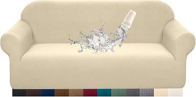 Granbest Premium Water-Repellent 3 Seater Sofa Cover Beige