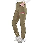 INPAKO Women's Hiking Pants UPF 50+ Water-Resistant Elastic Quick Dry Hiking Pants Athletic Lounge Casual Travel