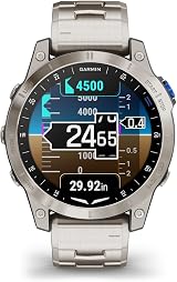 Garmin D2 Mach 1 Aviator Smartwatch AMOLED Titanium Vented Bracelet 010-02582-51 view 3