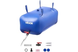 VEVOR Water Storage Bladder 30 Gallon Large Capacity Water Bag, Portable & Collapsible Soft Waters Container, Leakproof & Tea
