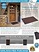 Premium Rubber Doormat By TVD Home - Low Profile Indoor & Outdoor Charcoal Gray Mat - Easily Washable & Stain Resistant - Non Skid Backing - Large 31x19 Inch Size + Bonus Pro Tips Guide (Gray)