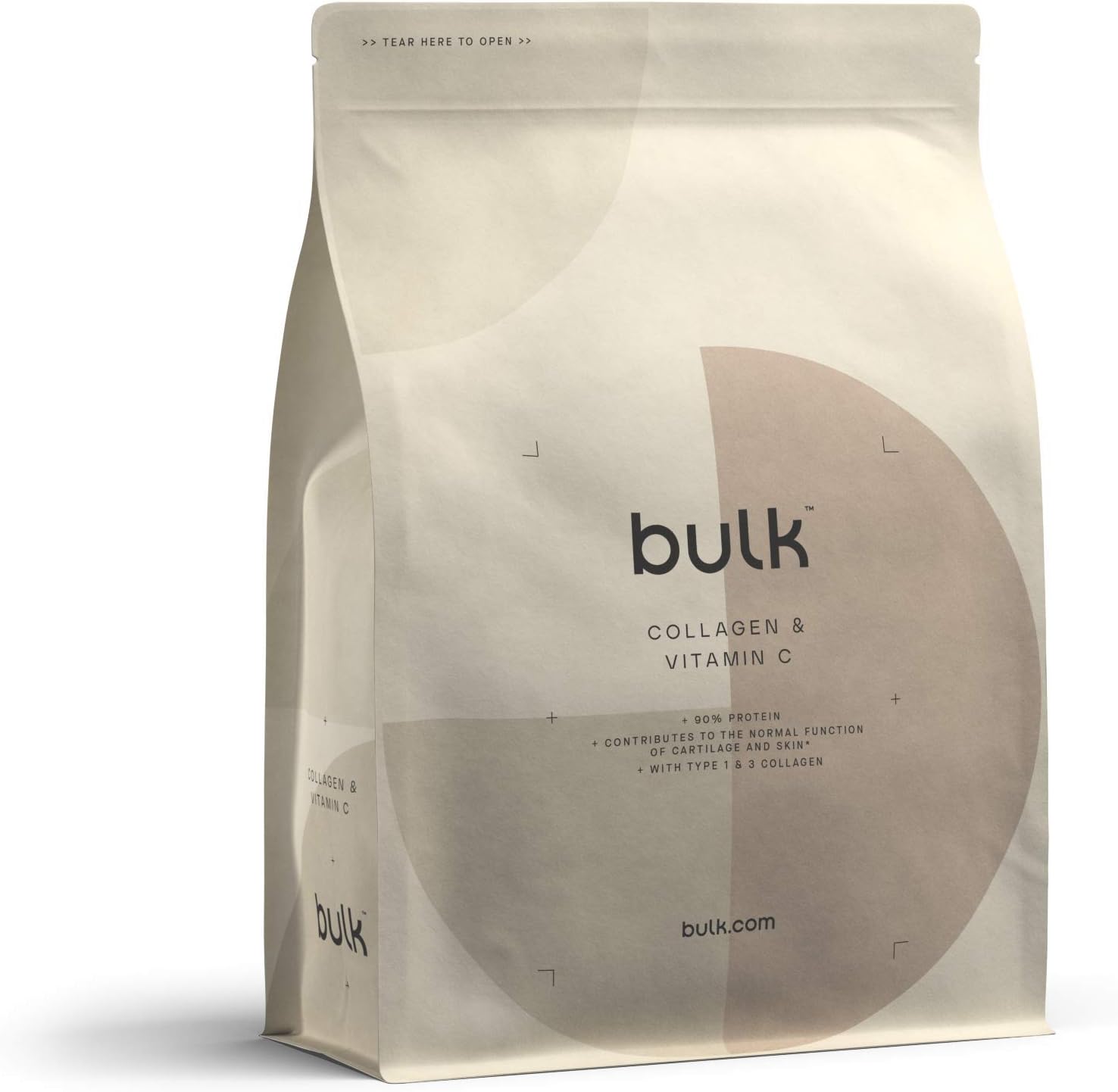 Bulk Collagen and Vitamin C Powder, Vanilla, 500 g, Packaging May Vary, 500 g (Pack of 1)