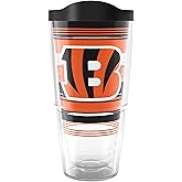 Tervis NFL Cincinnati Bengals - Hype Stripes Made in USA Double Walled Insulated Tumbler Travel Cup Keeps Drinks Cold & Hot, 24oz, Classic