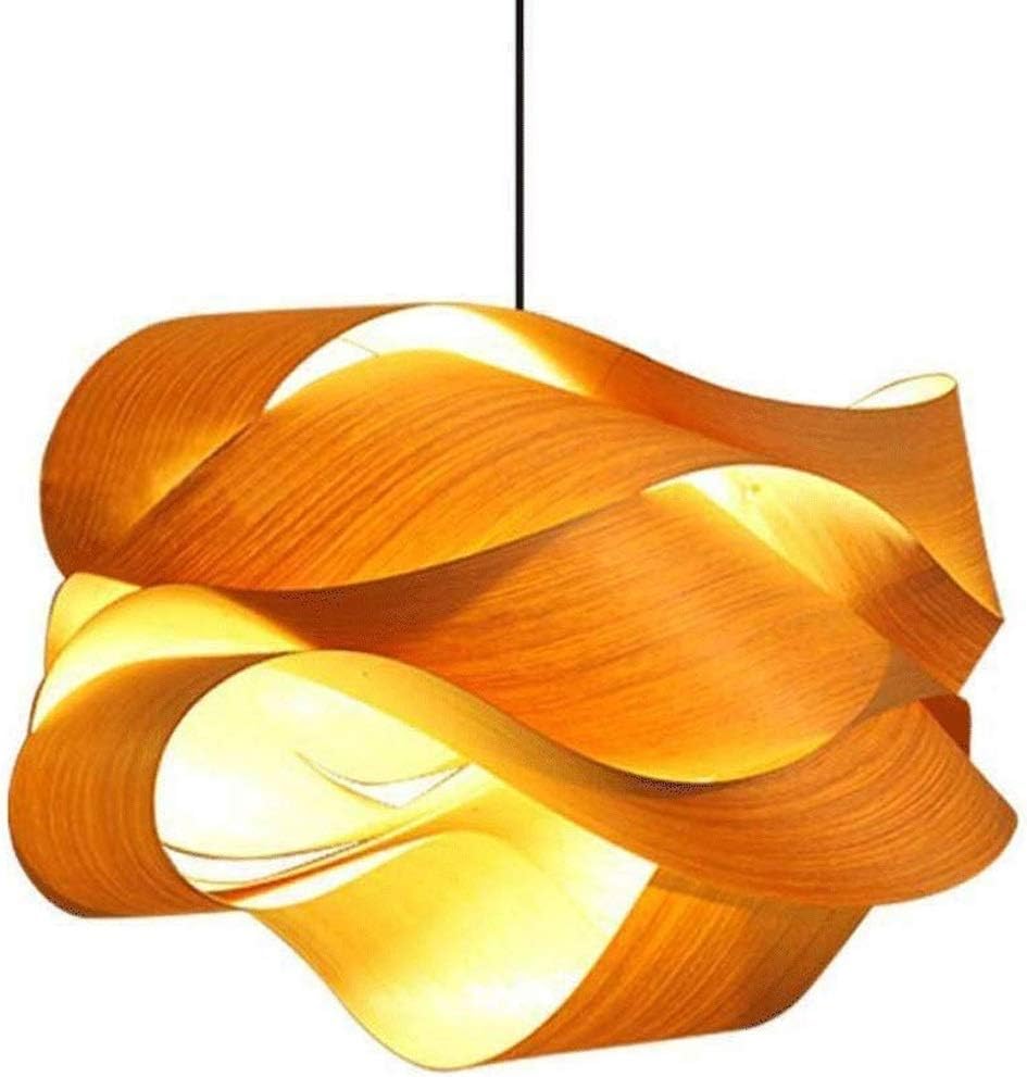 AXWT E27 Natural Wooden Ceiling Pendant Lights Lights Shades Wood