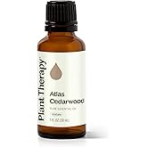Plant Therapy Atlas Cedarwood Essential Oil 30 mL (1 oz) 100% Pure, Undiluted, Therapeutic Grade