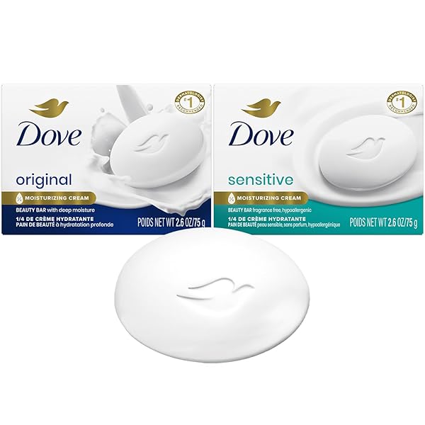 DOVE BEAUTY BAR SENSITIVE & ORIGINAL VARIETY 2-PACK...