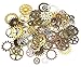 ST park Assorted Antique Steampunk Gears Charms Pendant Clock Watch Wheel Gear for Crafting, Jewelry Making Accessory,Assorted Colors (100 Gram/bag Mixed colors)