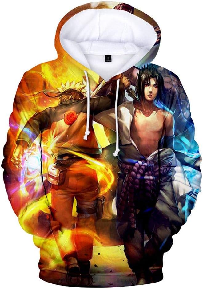 Siawasey Anime Naruto Hoodie Sasuke Kakashi Jacket Hoody Pullovers Sweatshirt Fleeces Costume