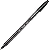 BIC Crystal Exact Fine Point Pens 0.7 mm Black Box of 20