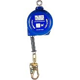 Palmer Safety SRD 30 FT. Self Retracting Lifeline I ANSI Z359.14-2021 Class 1 I SRL Device Swivel Top Galvanized Cable w/Small Steel Snap Hook I Fall Arrest Safety Yoyo