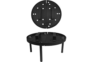 FEBTECH - 16" Heat Resistant Mild Steel Thick Baffle Plate with Detachable Legs for Commercial or Restaurant's Clay Oven Tandoor - BBQ Gas Tandoor Oven - Propane Tandoori Oven - Clay Tandoor Oven