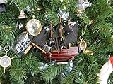 Hampton Nautical  Blackbeard's Queen Anne's Revenge Model Pirate Ship Christmas Tree Ornament - Nautical Christmas Tree
