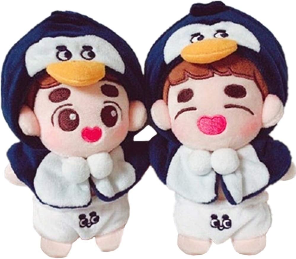 VogueMing Cute 15cm/6'' Kpop EXO Plush D.O. Doll Toy +Panties +Cape Doh Kyungsoo Xmas【in Stock】 Limite Gift (A)