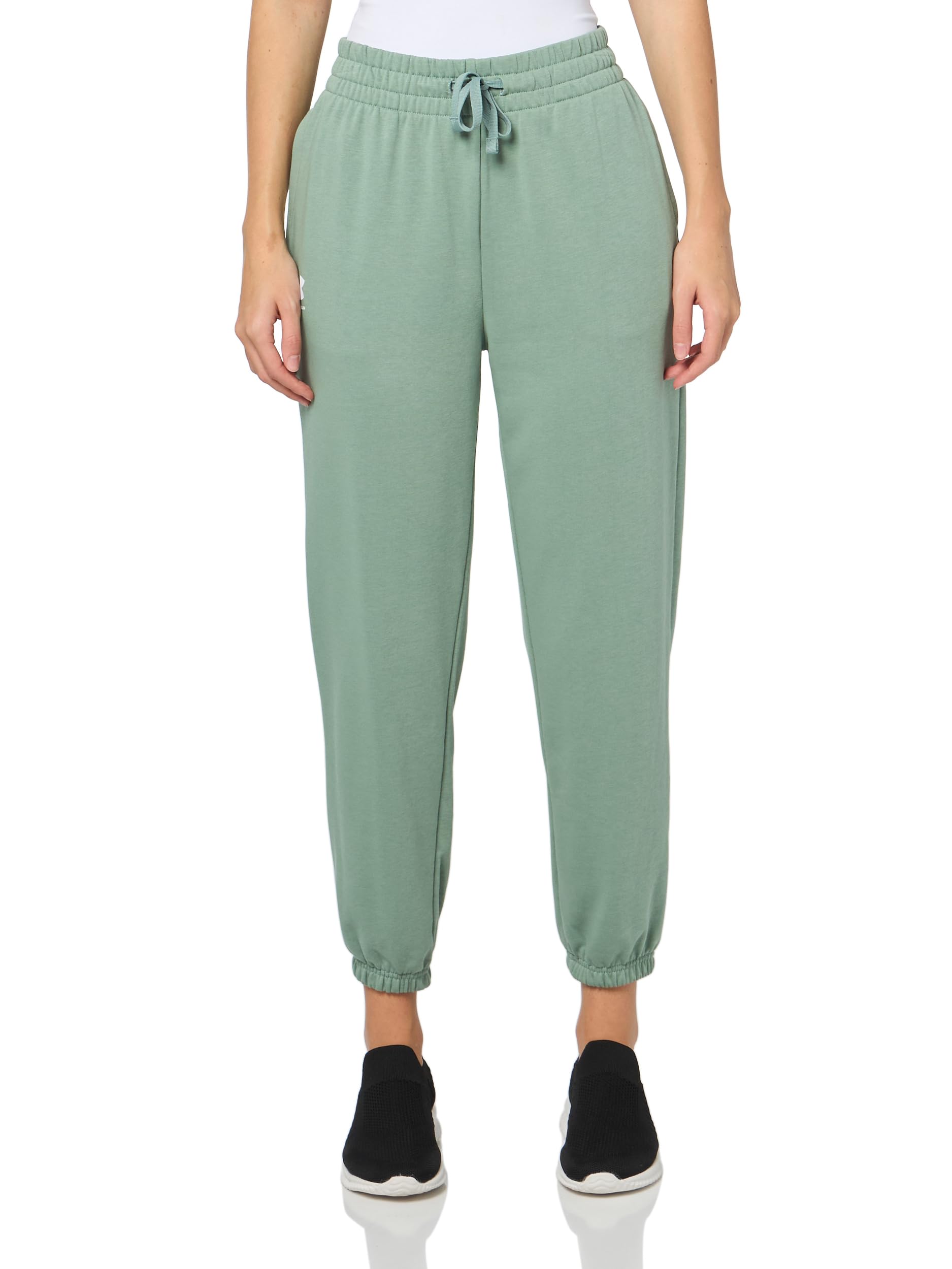 Under Armour Womens Rival Terry Joggers, (348) Silica Green / / White, Small Tall Image