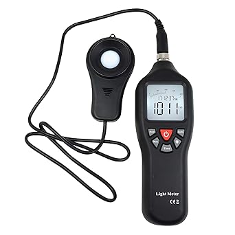 Amazon.com: Medidor de lux digital con función de registro ...
