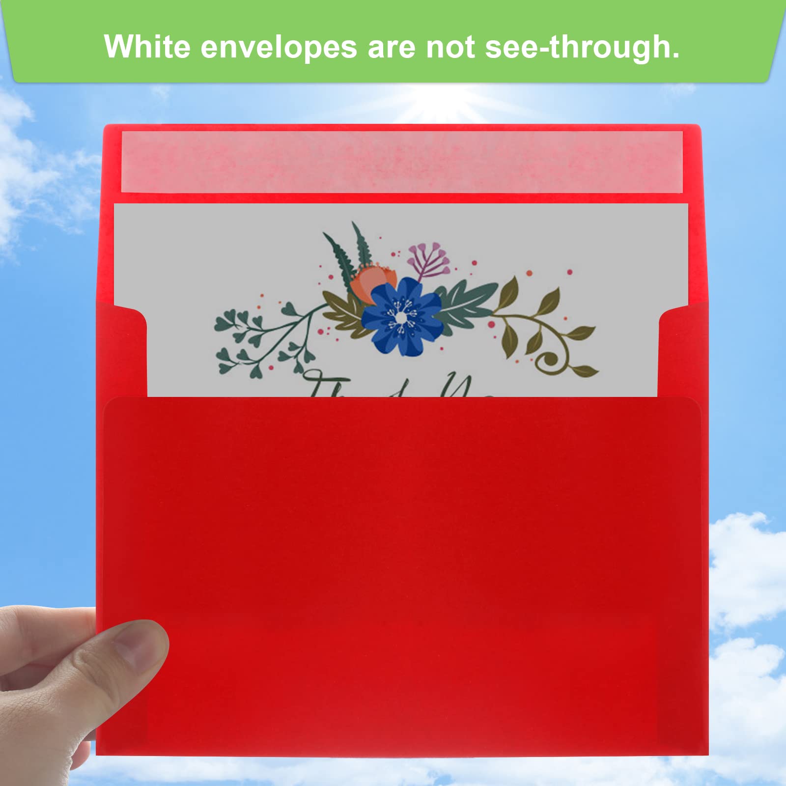 Mua 50 Packs 5x7 Envelopes, A7 5x7 Envelopes for Invitations, Printable ...