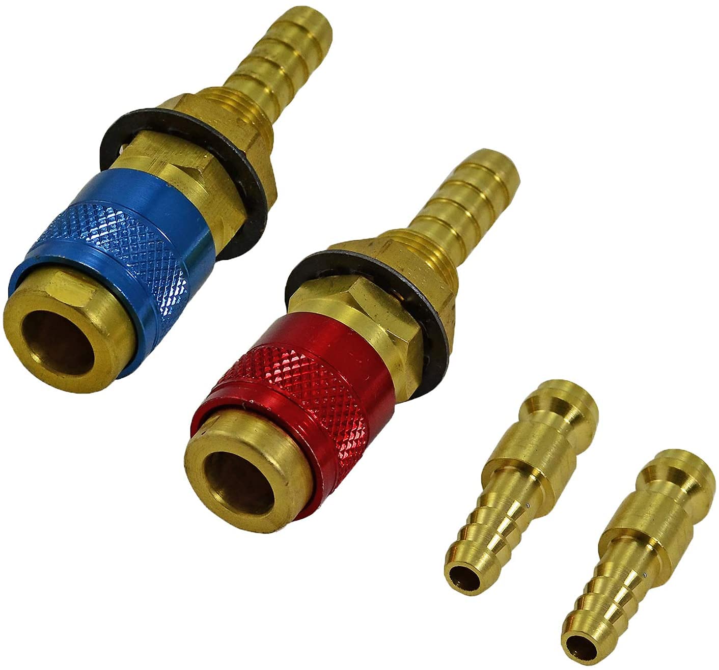 RIVERWELD Argon Quick Connect Fittings Hose Connector for QQ300 PTA DB SR WP 17 18 26 TIG Welding Torch 2set