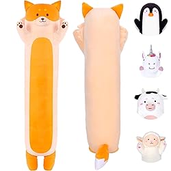 Cuddle Paws Fox Body Pillow for Kids 23 inches, Fox