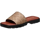 COACH womens Florence Leather Sandal