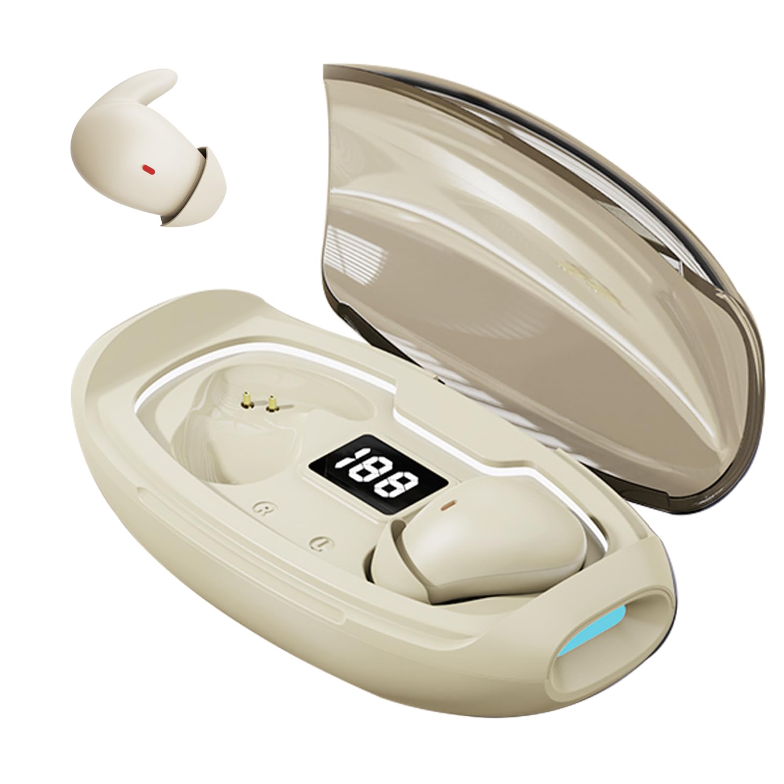 Photo 1 of ANC Noise Cancelling Sleep Earbuds Ear Buds Sleeping Earphones Headphones for Side Sleepers, Wireless Bluetooth Comfortable Invisible Mini Small Tiny Hidden Discreet Earbuds for Small Ear Canals Work