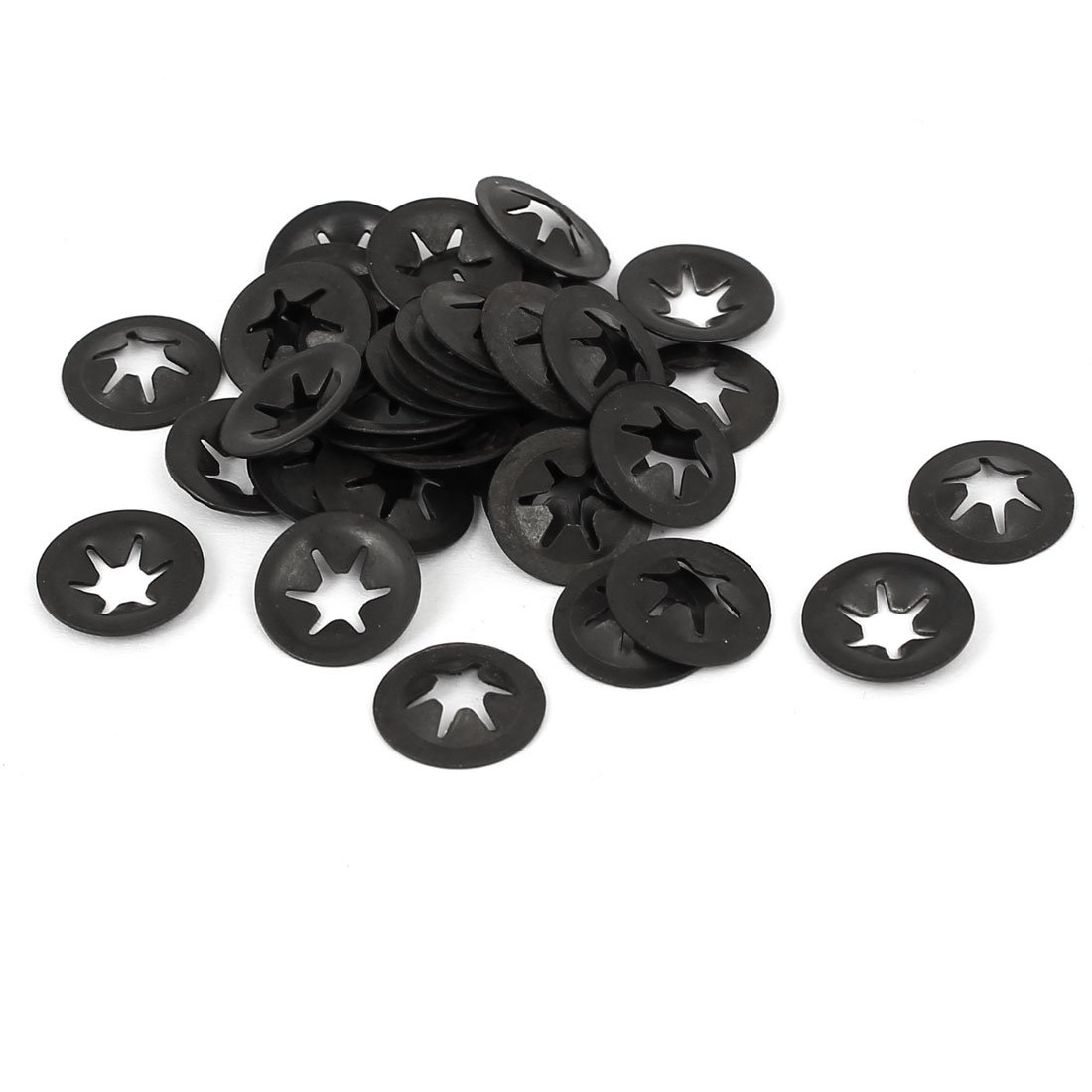 sourcingmap 4mm x 12mm Internal Tooth Quick Speed Washers 40PCS