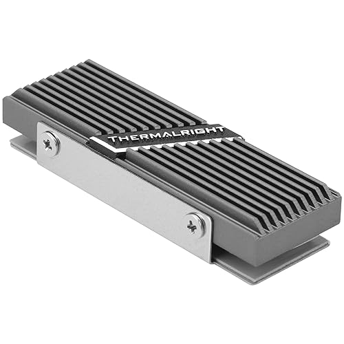 Thermalright TR-M.2 2280 TYPE A G Heatsink for SSD Cooling M.2 2280 Heatsink Cooler, Aluminum, with 2 Thermal Conductivity, Desktop High Performance SSD Cooler(Gray)