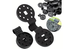 Achouray 2025 New Shade Cloth Heavy Duty Lock Grip, Shade Cloth Clips Windproof Awning Clamp Grip, Universal Shade Clothes Clips for Sun Shade Sail Tarpaulin Mesh Canopy Fence (50, Black)